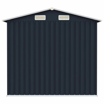 Tuinschuur 205x129x183 cm gegalvaniseerd staal antraciet  5