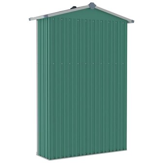 Tuinschuur 116x45x175 cm gegalvaniseerd staal groen 6