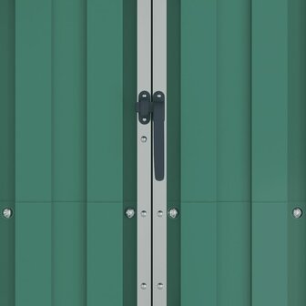 Tuinschuur 116x45x175 cm gegalvaniseerd staal groen 7