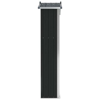 Tuinschuur 116x45x175 cm gegalvaniseerd staal grijs 5