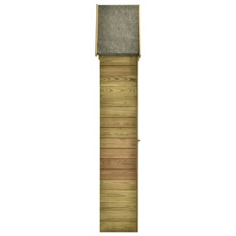 Tuinschuur met deur 69,5x32x178 cm ge&iuml;mpregneerd grenenhout 2
