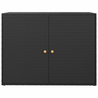 Tuinkast 100x55,5x80 cm poly rattan zwart 4