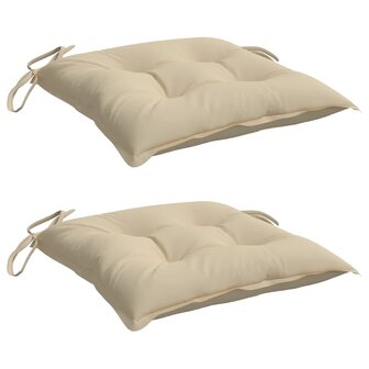 Palletkussens 2 st 50x50x7 cm oxford stof beige 3