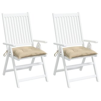 Palletkussens 2 st 50x50x7 cm oxford stof beige 4