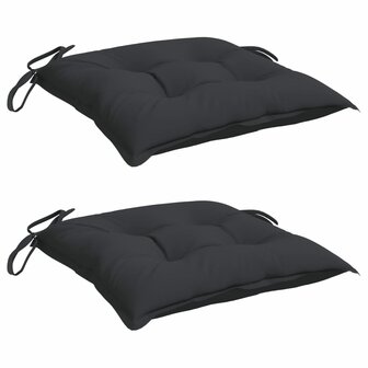Palletkussens 2 st 50x50x7 cm oxford stof zwart 3