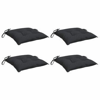 Palletkussens 4 st 50x50x7 cm oxford stof zwart 3