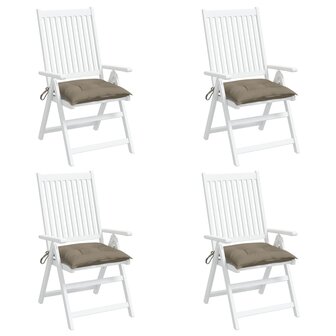 Palletkussens 4 st 50x50x7 cm oxford stof taupe 4