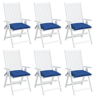 Palletkussens 6 st 50x50x7 cm oxford stof blauw 4