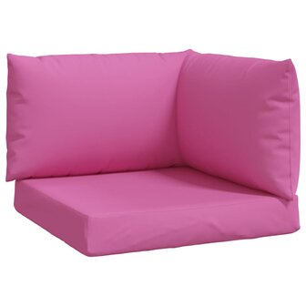 Palletkussens 3 st oxford stof roze 2