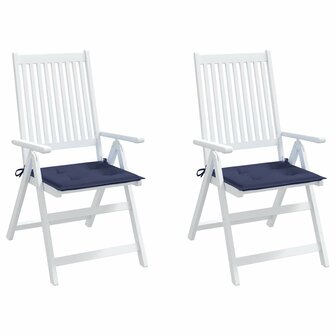 Palletkussens 2 st 40x40x3 cm oxford stof marineblauw 5