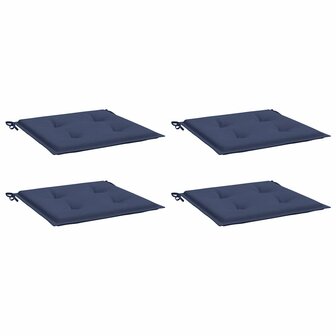 Palletkussens 4 st 40x40x3 cm oxford stof marineblauw 3