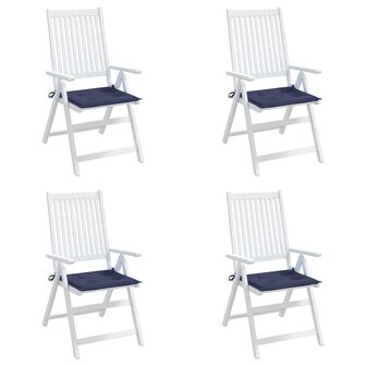 Palletkussens 4 st 40x40x3 cm oxford stof marineblauw 5