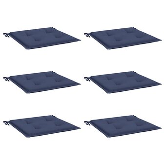 Palletkussens 6 st 40x40x3 cm oxford stof marineblauw 3