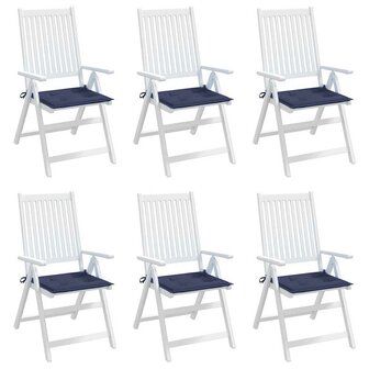 Palletkussens 6 st 40x40x3 cm oxford stof marineblauw 5