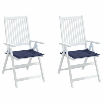 Palletkussens 2 st 50x50x3 cm oxford stof marineblauw 5