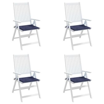Palletkussens 4 st 50x50x3 cm oxford stof marineblauw 5