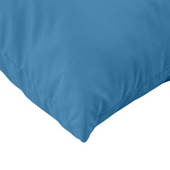 Palletkussens 3 st stof gem&ecirc;leerd blauw 7