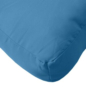 Palletkussens 3 st stof gem&ecirc;leerd blauw 8