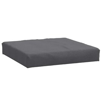 Palletkussen 60x60x10 cm stof gem&ecirc;leerd antracietkleurig 2