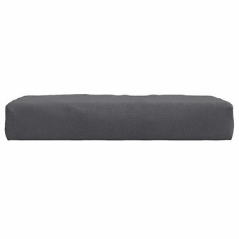 Palletkussen 60x60x10 cm stof gem&ecirc;leerd antracietkleurig 4