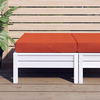 Palletkussen 60x60x10 cm stof gem&ecirc;leerd rood 3