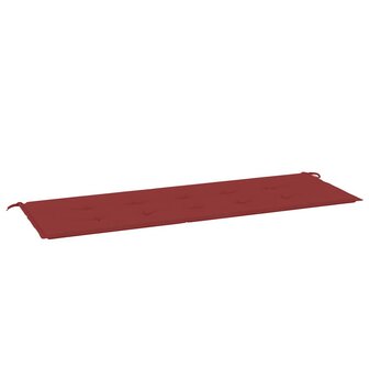 Tuinbankkussen 150x50x3 cm oxford stof wijnrood 2