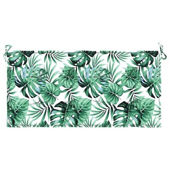 Tuinbankkussen 120x50x3 cm oxford stof bladpatroon 4