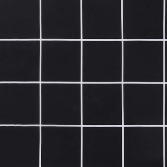Tuinbankkussen ruitpatroon 120x50x3 cm oxford stof zwart 6