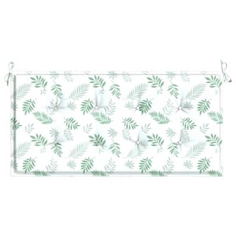 Tuinbankkussen 120x50x3 cm oxford stof bladpatroon 4