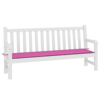 Tuinbankkussen 200x50x3 cm stof roze 3