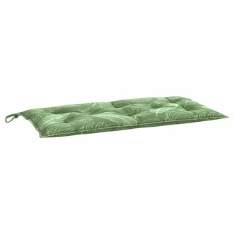 Tuinbankkussen 100x50x7 cm oxford stof bladpatroon 2