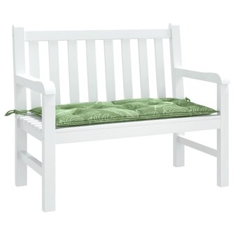 Tuinbankkussen 100x50x7 cm oxford stof bladpatroon 3