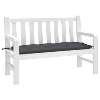 Tuinbankkussen 120x50x7 cm oxford stof antracietkleurig 1