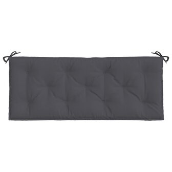 Tuinbankkussen 120x50x7 cm oxford stof antracietkleurig 4