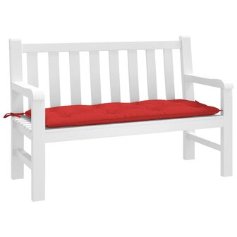 Tuinbankkussen 120x50x7 cm oxford stof rood 1