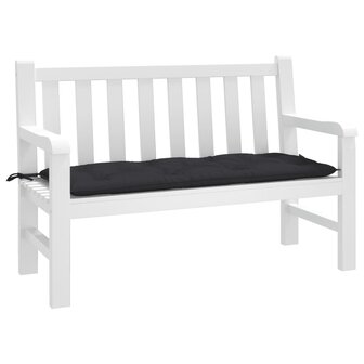 Tuinbankkussen 120x50x7 cm oxford stof zwart 1