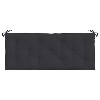 Tuinbankkussen 120x50x7 cm oxford stof zwart 4