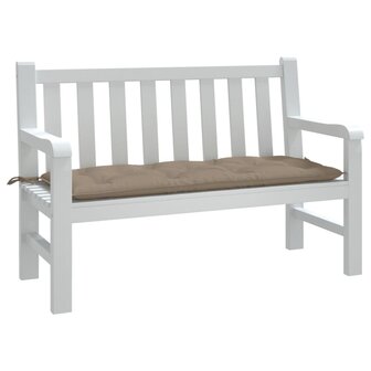 Tuinbankkussen 120x50x7 cm oxford stof taupe 1