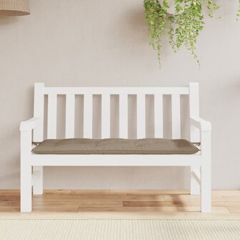 Tuinbankkussen 120x50x7 cm oxford stof taupe 3