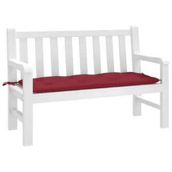 Tuinbankkussen 120x50x7 cm oxford stof wijnrood 1