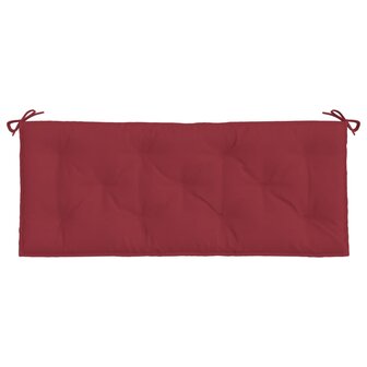Tuinbankkussen 120x50x7 cm oxford stof wijnrood 4