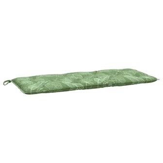 Tuinbankkussen bladpatroon 120x50x7 cm stof 2