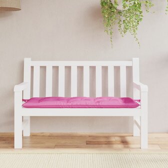 Tuinbankkussen 120x50x7 cm stof roze 1