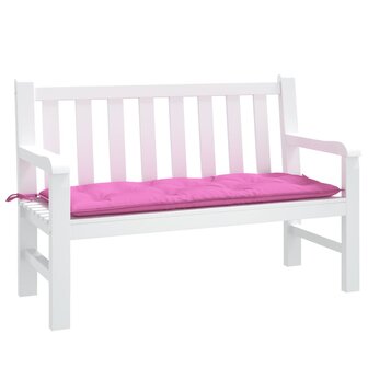 Tuinbankkussen 120x50x7 cm stof roze 3