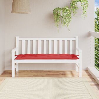 Tuinbankkussen 150x50x7 cm oxford stof rood 1
