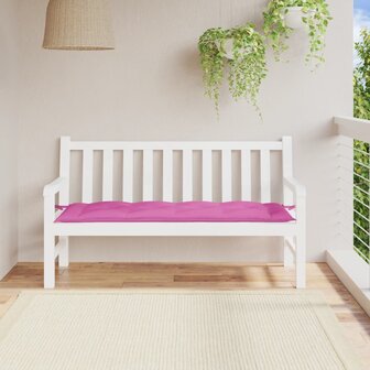 Tuinbankkussen 150x50x7 cm oxford stof roze 1