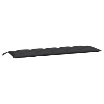 Tuinbankkussen 180x50x7 cm oxford stof zwart 2