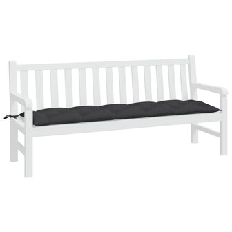 Tuinbankkussen 180x50x7 cm oxford stof zwart 3