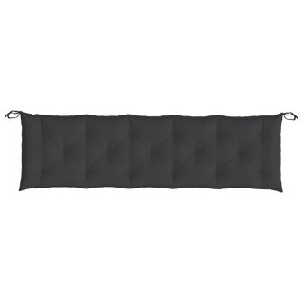 Tuinbankkussen 180x50x7 cm oxford stof zwart 4