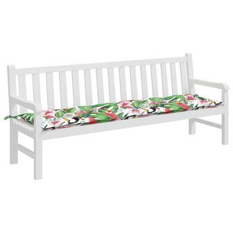 Tuinbankkussen 200x50x7 cm stof meerkleurig 3